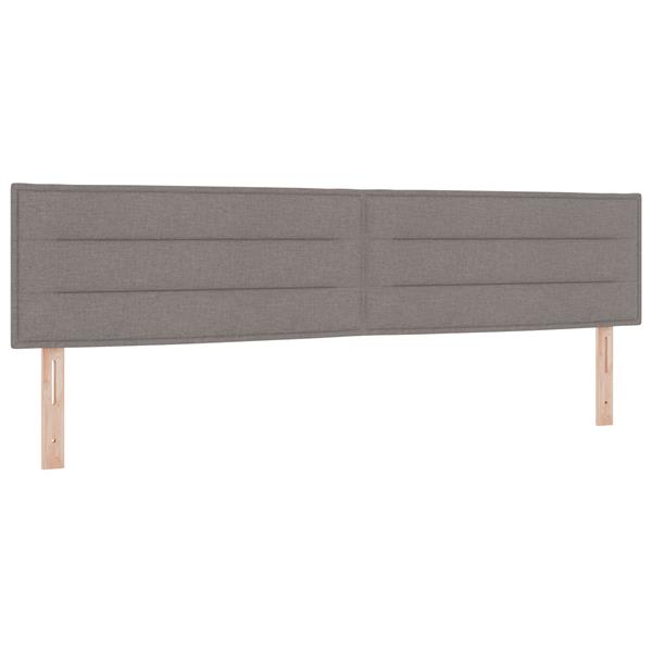 Grote foto vidaxl hoofdbord met strepen 200 cm stof taupe antiek en kunst stoelen en banken
