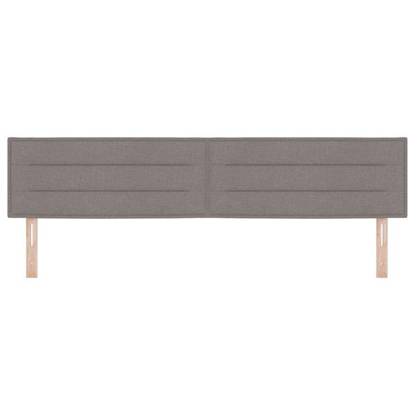 Grote foto vidaxl hoofdbord met strepen 200 cm stof taupe antiek en kunst stoelen en banken
