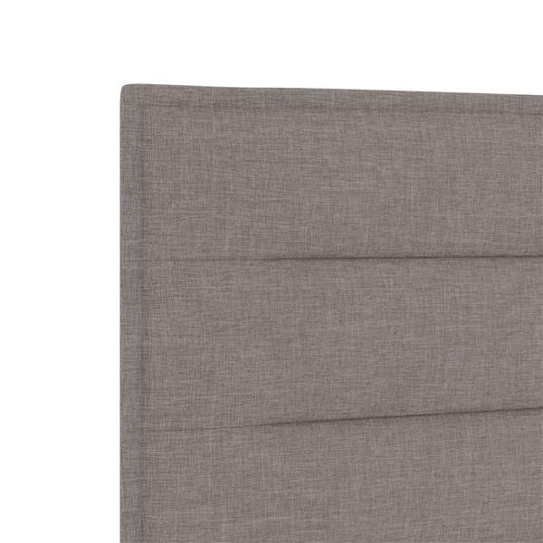 Grote foto vidaxl hoofdbord met strepen 200 cm stof taupe antiek en kunst stoelen en banken