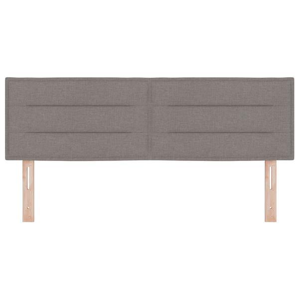 Grote foto vidaxl hoofdbord met strepen 160 cm stof taupe antiek en kunst stoelen en banken