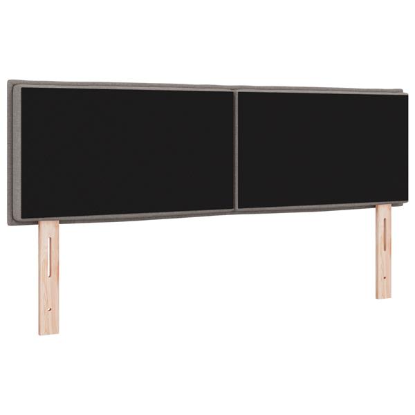 Grote foto vidaxl hoofdbord met strepen 160 cm stof taupe antiek en kunst stoelen en banken
