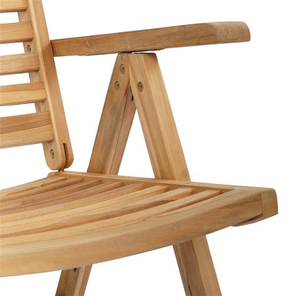 Grote foto vidaxl tuinstoelen 2 st massief teakhout tuin en terras tuinmeubelen