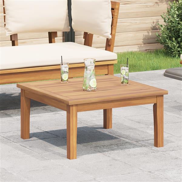 Grote foto vidaxl tuin tafel 60x60x30 cm massief teakhout tuin en terras tuinmeubelen