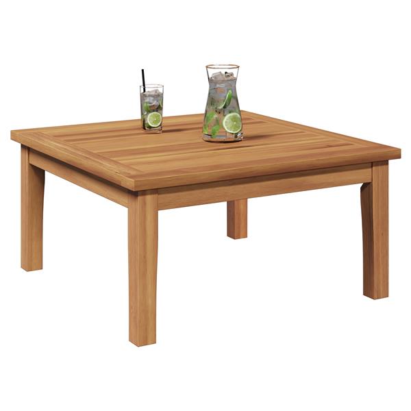 Grote foto vidaxl tuin tafel 60x60x30 cm massief teakhout tuin en terras tuinmeubelen