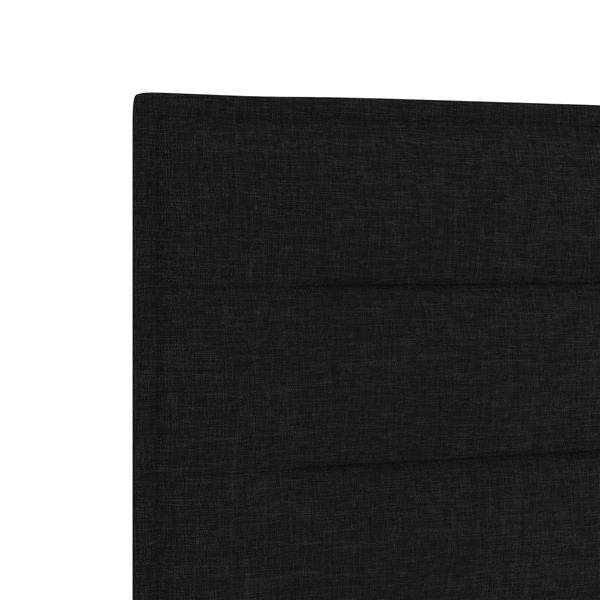 Grote foto vidaxl hoofdbord met strepen 100 cm stof zwart antiek en kunst stoelen en banken