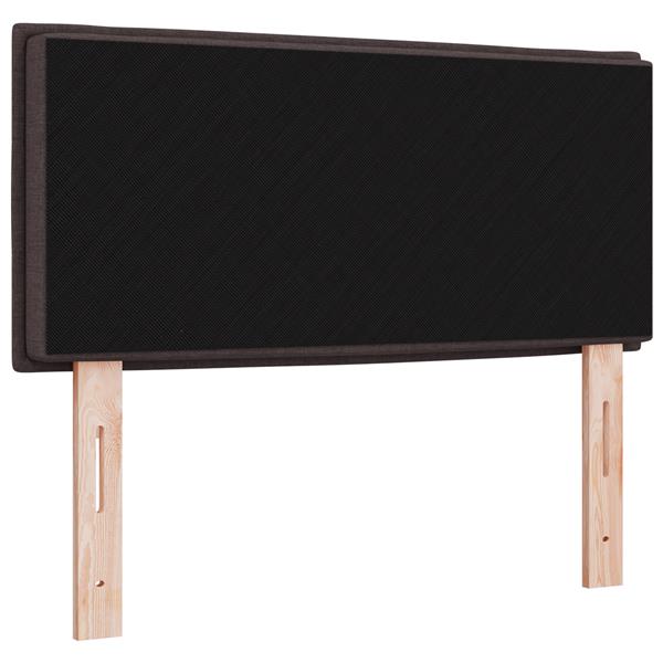 Grote foto vidaxl hoofdbord met strepen 90 cm stof donkerbruin antiek en kunst stoelen en banken
