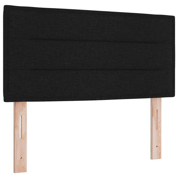 Grote foto vidaxl hoofdbord met strepen 80 cm stof zwart antiek en kunst stoelen en banken