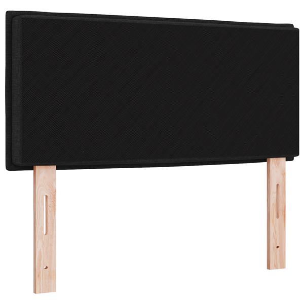 Grote foto vidaxl hoofdbord met strepen 80 cm stof zwart antiek en kunst stoelen en banken