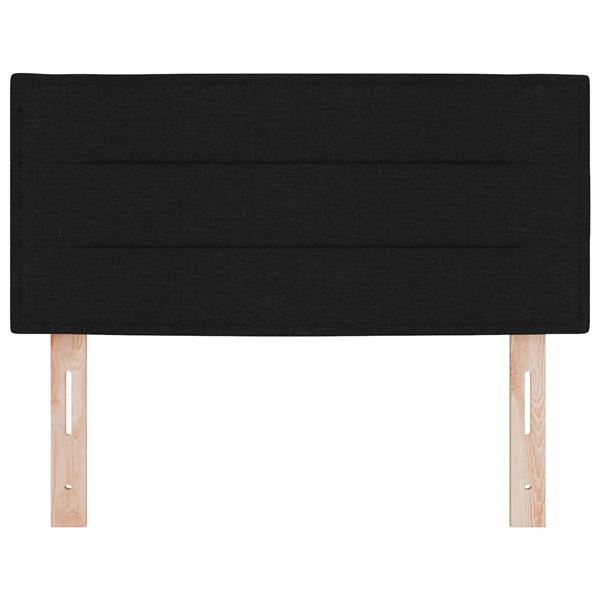 Grote foto vidaxl hoofdbord met strepen 80 cm stof zwart antiek en kunst stoelen en banken