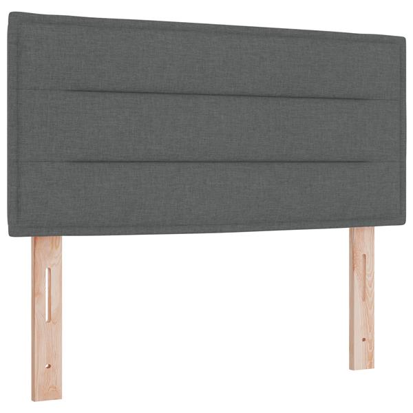 Grote foto vidaxl hoofdbord met strepen 80 cm stof donkergrijs antiek en kunst stoelen en banken