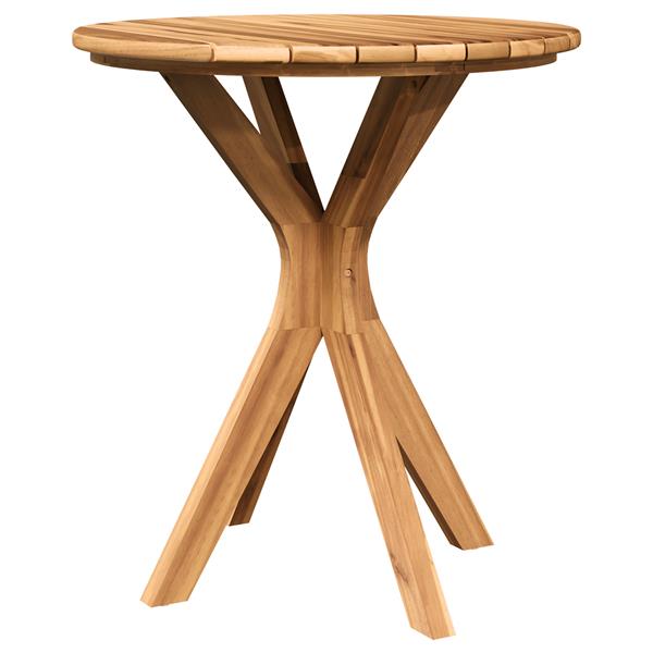 Grote foto vidaxl tuin bistro tafel 70x75 cm van massief teakhout tuin en terras tuinmeubelen