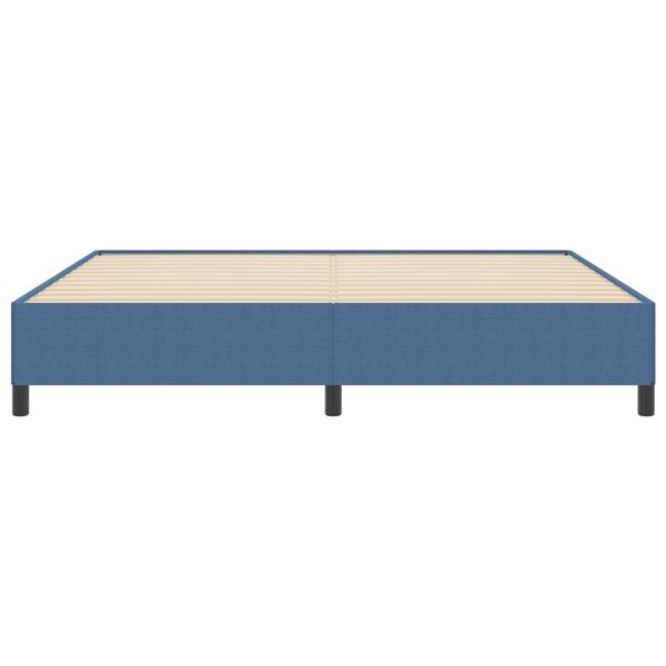 Grote foto vidaxl bedframe 200x200 cm ribfluweel blauw antiek en kunst stoelen en banken