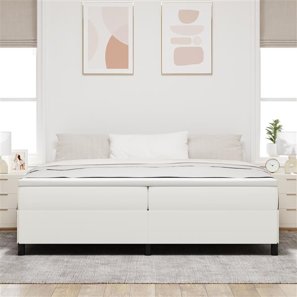 Grote foto vidaxl bedframe 200x200 cm ribfluweel cr mekleurig antiek en kunst stoelen en banken