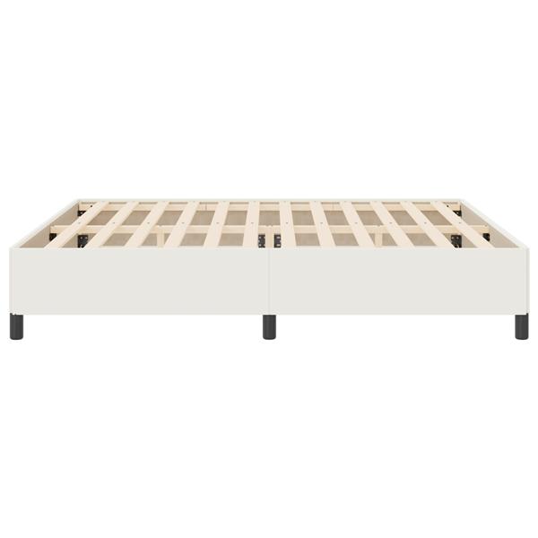Grote foto vidaxl bedframe 200x200 cm ribfluweel cr mekleurig antiek en kunst stoelen en banken