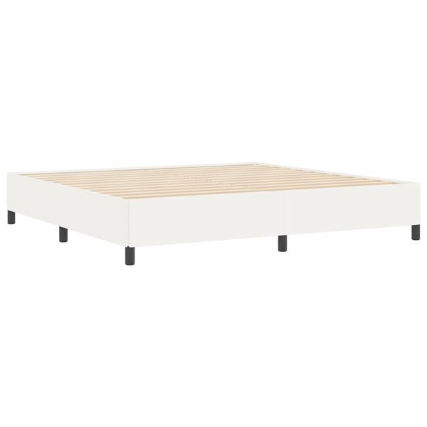 Grote foto vidaxl bedframe 200x200 cm ribfluweel cr mekleurig antiek en kunst stoelen en banken