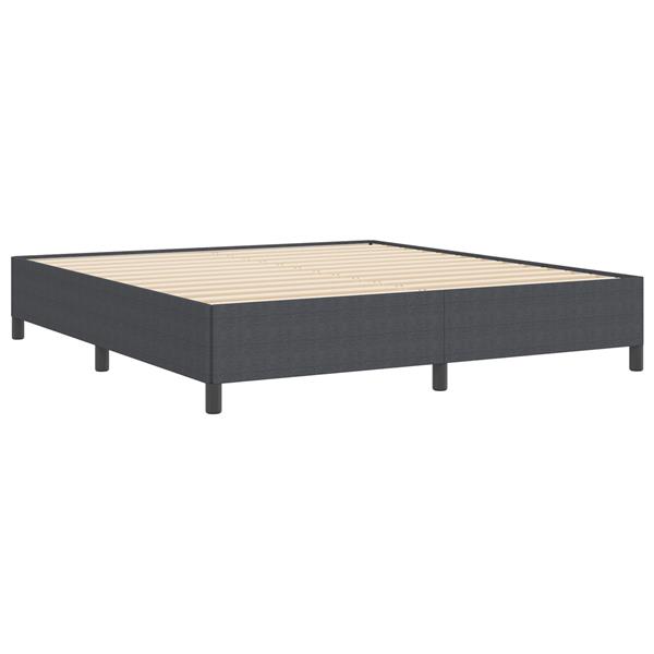 Grote foto vidaxl bedframe 180x200 cm ribfluweel donkergrijs antiek en kunst stoelen en banken