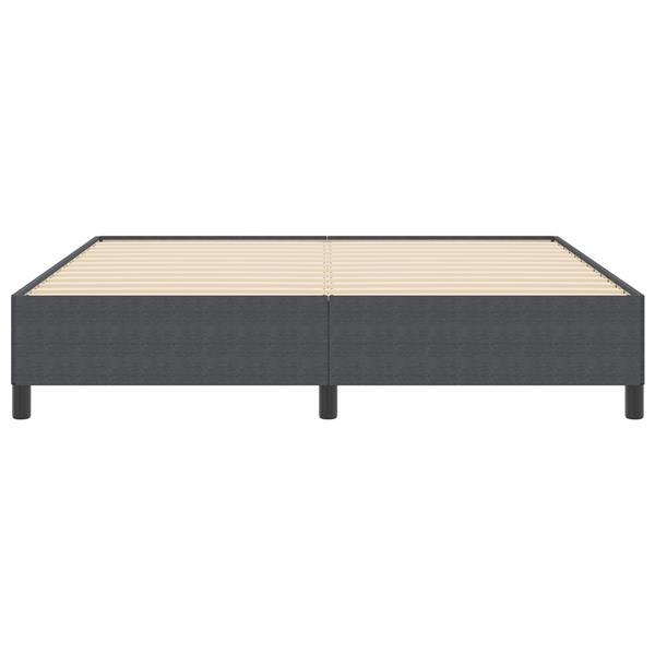 Grote foto vidaxl bedframe 180x200 cm ribfluweel donkergrijs antiek en kunst stoelen en banken