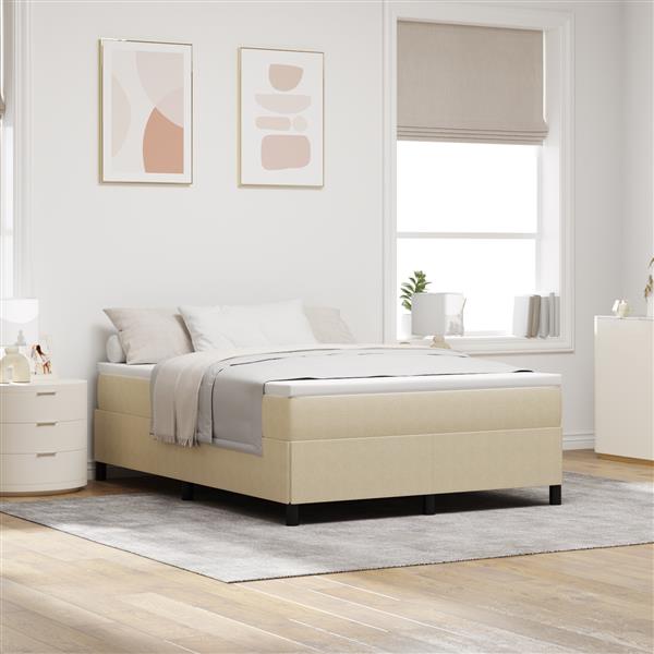 Grote foto vidaxl bedframe 160x200 cm ribfluweel lichtgroen grijs antiek en kunst stoelen en banken