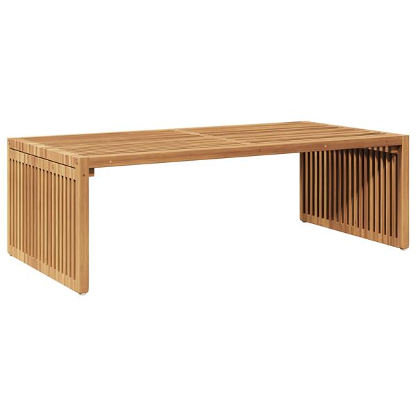 Grote foto vidaxl tuin bijzettafel 110x55x35 5 cm massief teakhout tuin en terras tuinmeubelen
