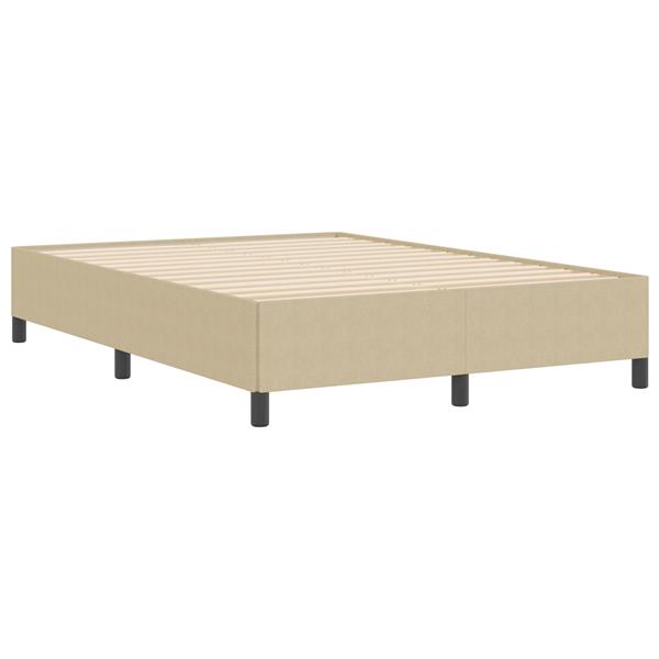 Grote foto vidaxl bedframe 140x200 cm ribfluweel lichtgroen grijs antiek en kunst stoelen en banken