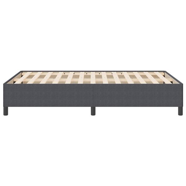 Grote foto vidaxl bedframe 140x200 cm ribfluweel donkergrijs antiek en kunst stoelen en banken