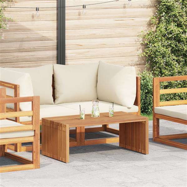 Grote foto vidaxl tuinbijzettafel 90x49 7x36 cm massief teakhout tuin en terras tuinmeubelen