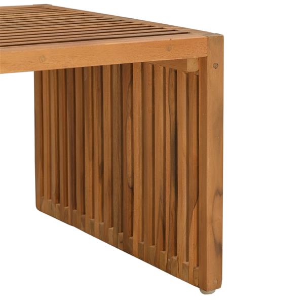 Grote foto vidaxl tuinbijzettafel 90x49 7x36 cm massief teakhout tuin en terras tuinmeubelen