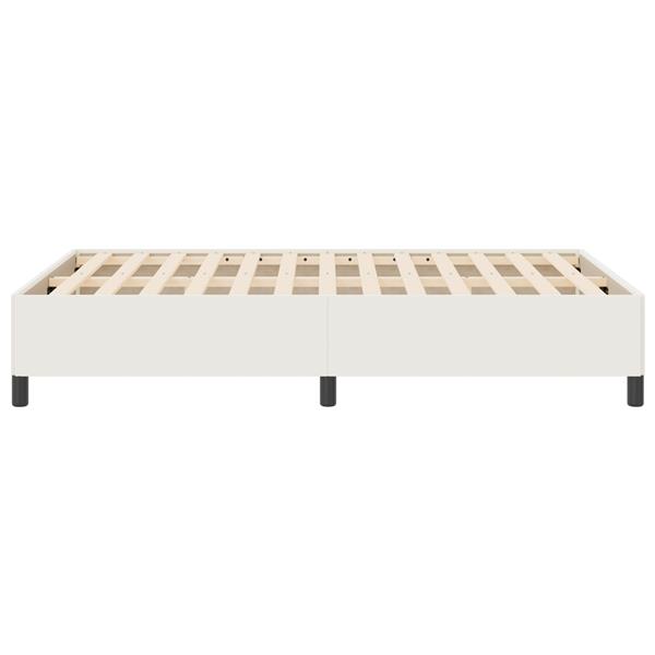 Grote foto vidaxl bedframe 140x190 cm ribfluweel cr mekleurig antiek en kunst stoelen en banken