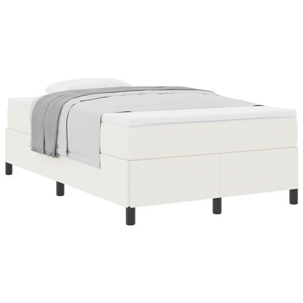 Grote foto vidaxl bedframe 120x200 cm ribfluweel cr mekleurig antiek en kunst stoelen en banken