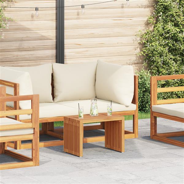 Grote foto vidaxl tuin bijzettafel 50x32 5x35 cm massief teakhout tuin en terras tuinmeubelen