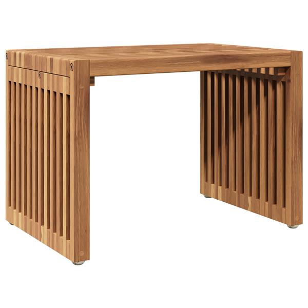 Grote foto vidaxl tuin bijzettafel 50x32 5x35 cm massief teakhout tuin en terras tuinmeubelen