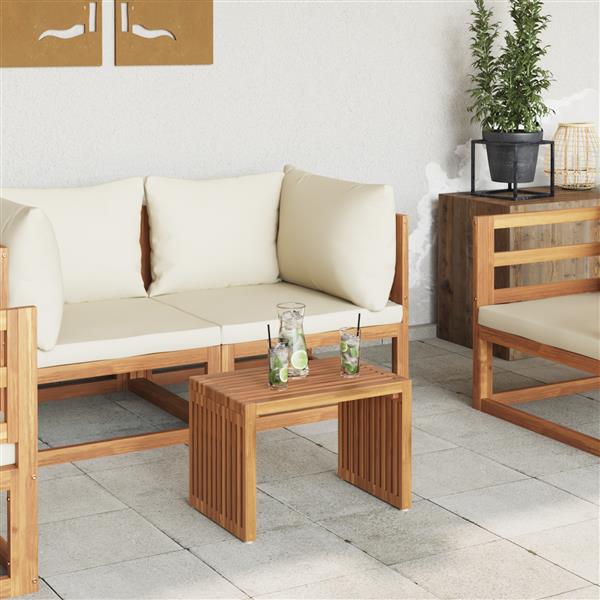 Grote foto vidaxl tuin bijzettafel 50x32 5x35 cm massief teakhout tuin en terras tuinmeubelen