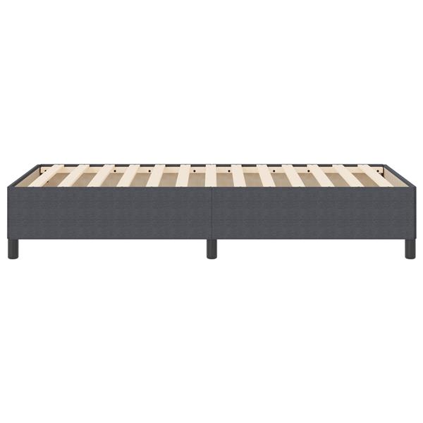 Grote foto vidaxl bedframe 100x200 cm ribfluweel donkergrijs antiek en kunst stoelen en banken