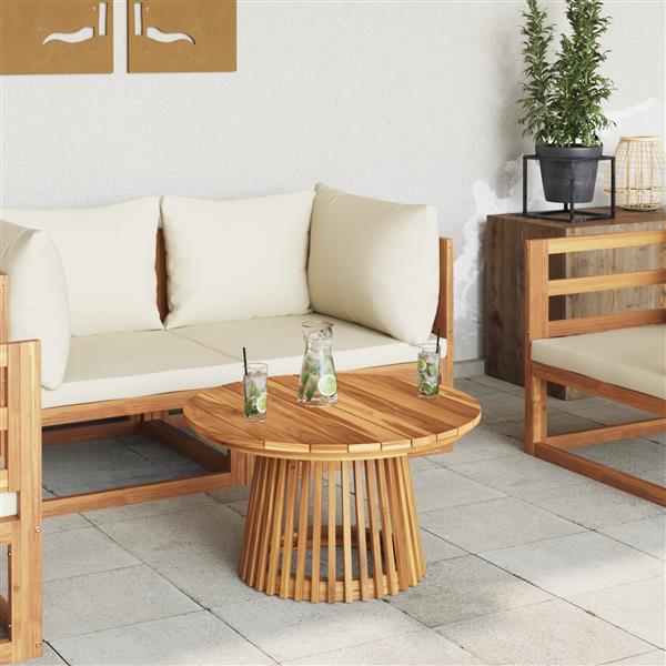 Grote foto vidaxl tuin koffietafel 70x40 cm van massief teakhout tuin en terras tuinmeubelen