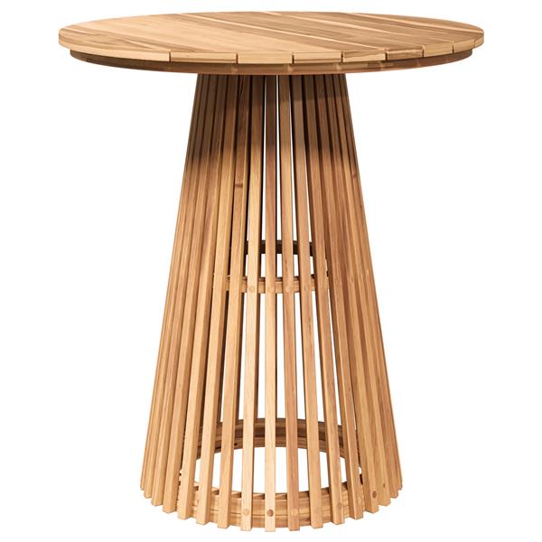 Grote foto vidaxl tuin eettafel 70x75 cm massief teakhout tuin en terras tuinmeubelen