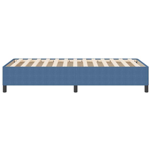 Grote foto vidaxl bedframe 90x190 cm ribfluweel blauw antiek en kunst stoelen en banken