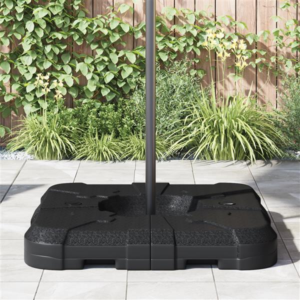 Grote foto vidaxl 2 delige parasolvoetset 110 kg zand of 70 kg water tuin en terras overige tuin en terras