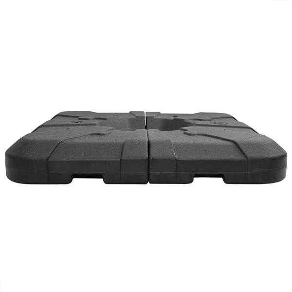 Grote foto vidaxl 2 delige parasolvoetset 110 kg zand of 70 kg water tuin en terras overige tuin en terras