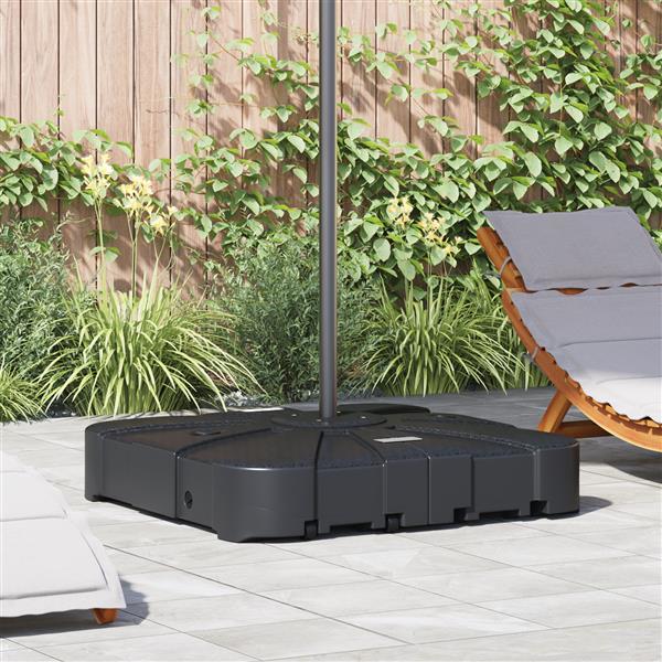 Grote foto vidaxl 2 delige parasolvoetset cantilever 150 kg zand of 113 kg water tuin en terras overige tuin en terras