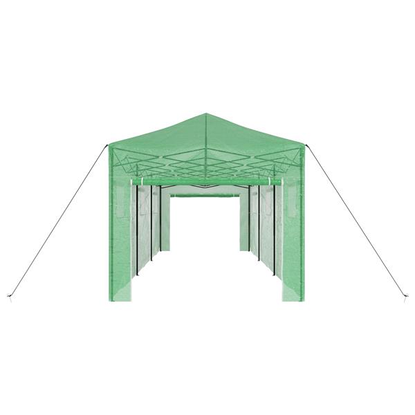 Grote foto vidaxl serre met pop up frame groen 870x290x315 cm staal tuin en terras overige tuin en terras
