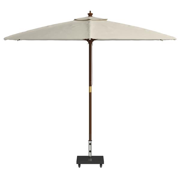 Grote foto vidaxl wielen parasol basis voor 38 48mm polen zwart graniet 30 kg vierkant tuin en terras overige tuin en terras