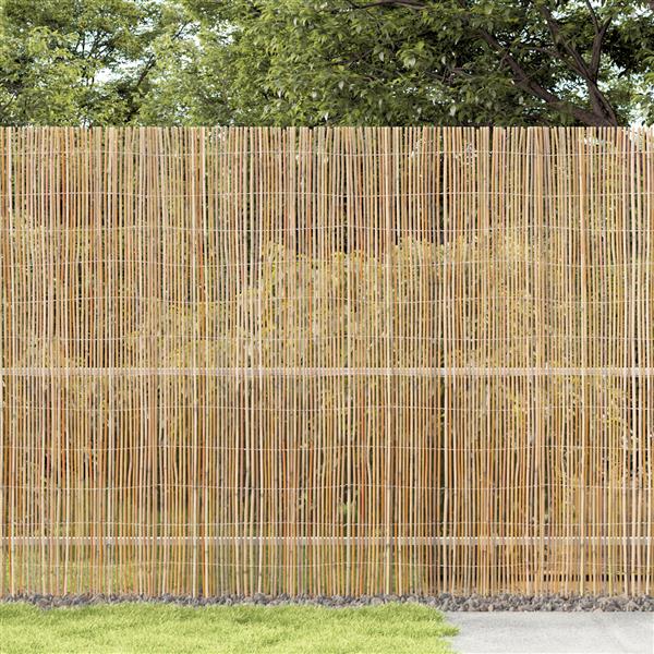 Grote foto vidaxl tuinscherm 500x150 cm bamboe tuin en terras hekken en schuttingen