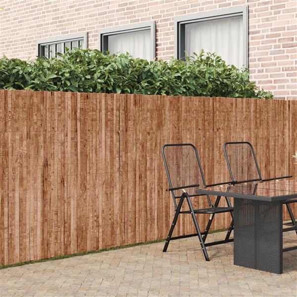 Grote foto vidaxl tuinscherm 600x150 cm schors tuin en terras hekken en schuttingen