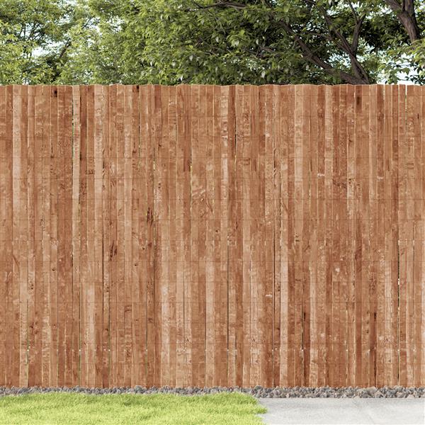 Grote foto vidaxl tuinscherm 600x150 cm schors tuin en terras hekken en schuttingen