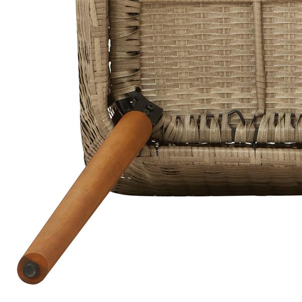 Grote foto vidaxl tuinstoelen met kussens 2 stuks beige poly rattan tuin en terras tuinmeubelen
