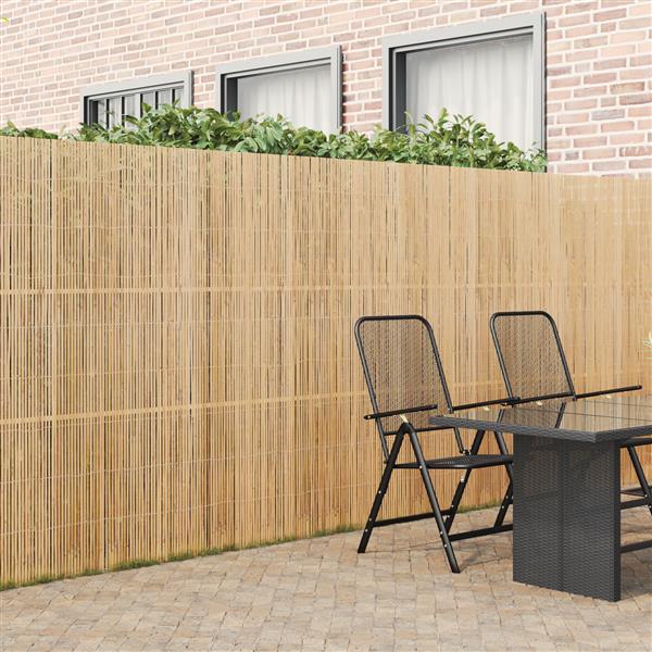 Grote foto vidaxl tuinscherm 400x180 cm bamboe tuin en terras hekken en schuttingen