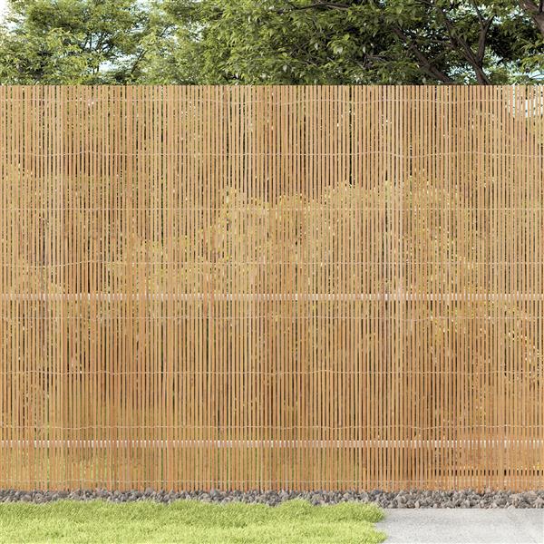 Grote foto vidaxl tuinscherm 400x180 cm bamboe tuin en terras hekken en schuttingen