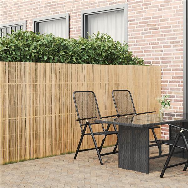 Grote foto vidaxl tuinscherm 400x150 cm bamboe tuin en terras hekken en schuttingen