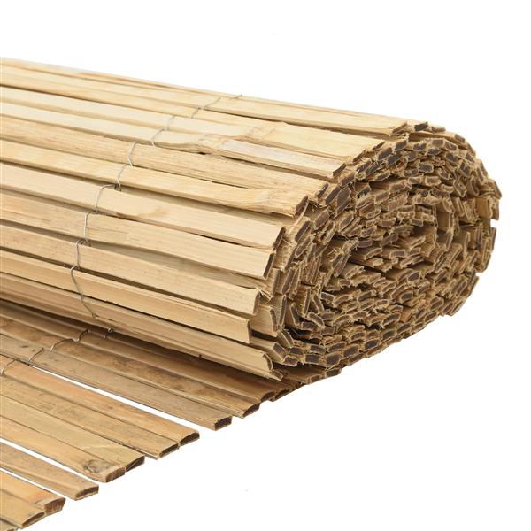 Grote foto vidaxl tuinscherm 400x125 cm bamboe tuin en terras hekken en schuttingen