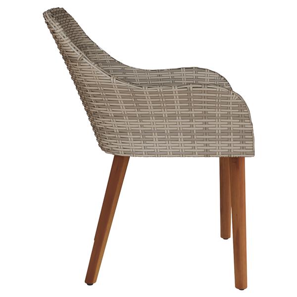 Grote foto vidaxl tuinstoelen met kussens 2 stuks zwart poly rattan tuin en terras tuinmeubelen